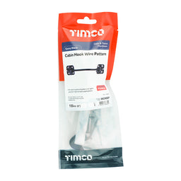 TIMCO Cabin Hooks Wire Pattern Black - 6"